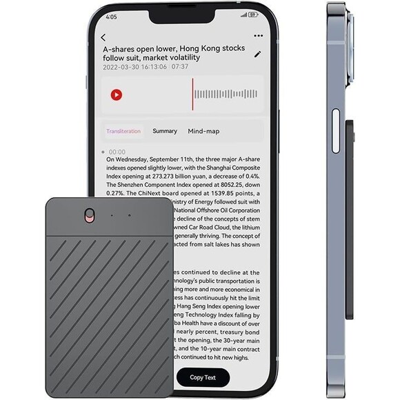 AI Voice Recorder 64GB Digital Voice Recorder with 59 Languages